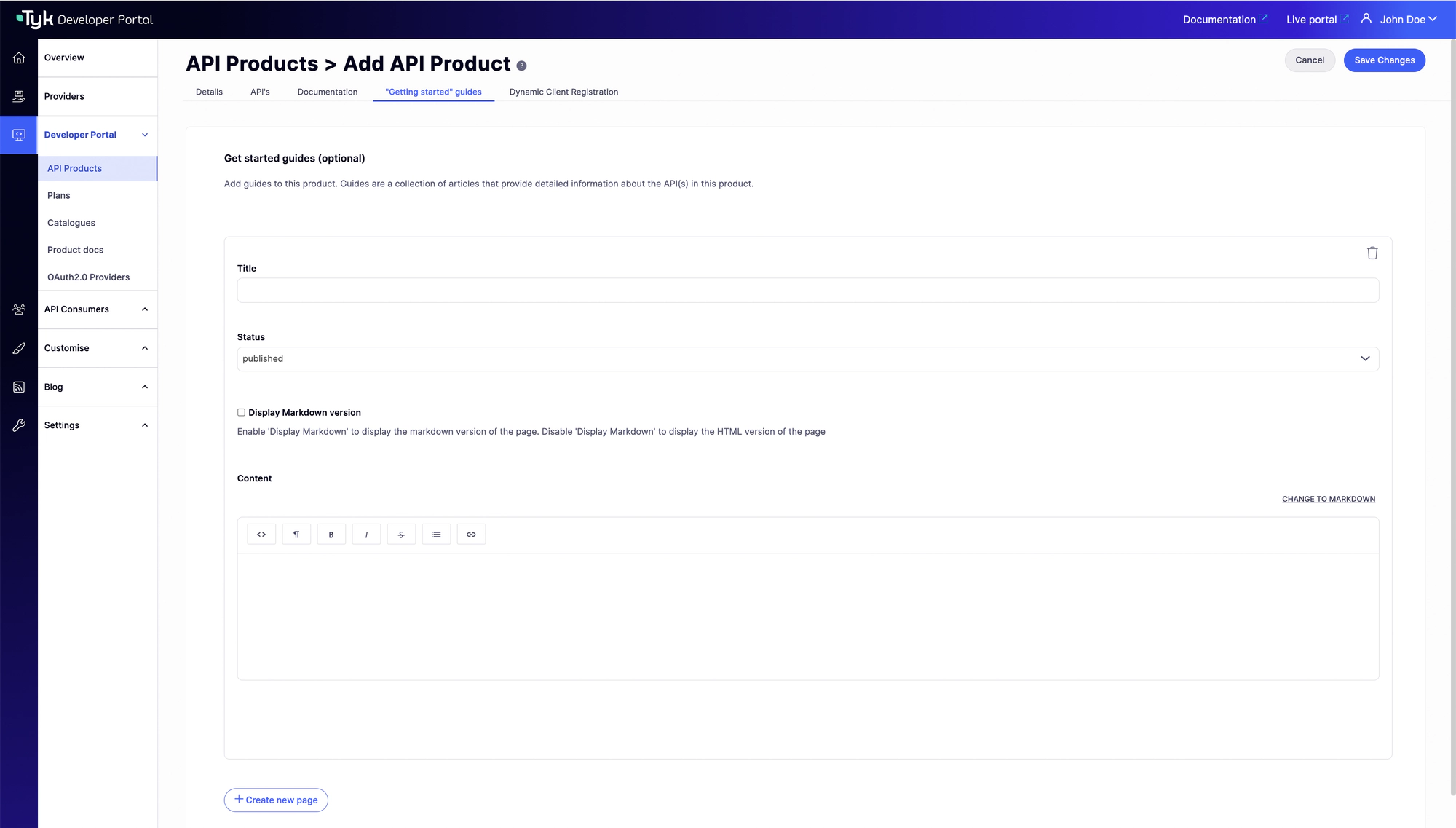 Add Product Guides